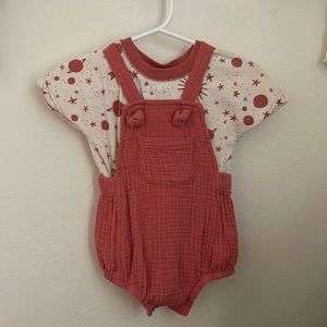 Baby overall and onesie